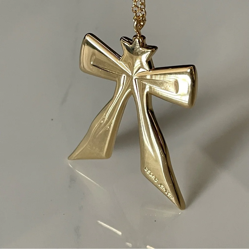 Gold Ribbon Palladium Ornament by Georg Jensen